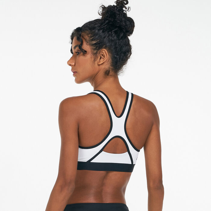 adidas Women's Believe This Logo Sports Bra White image number 1