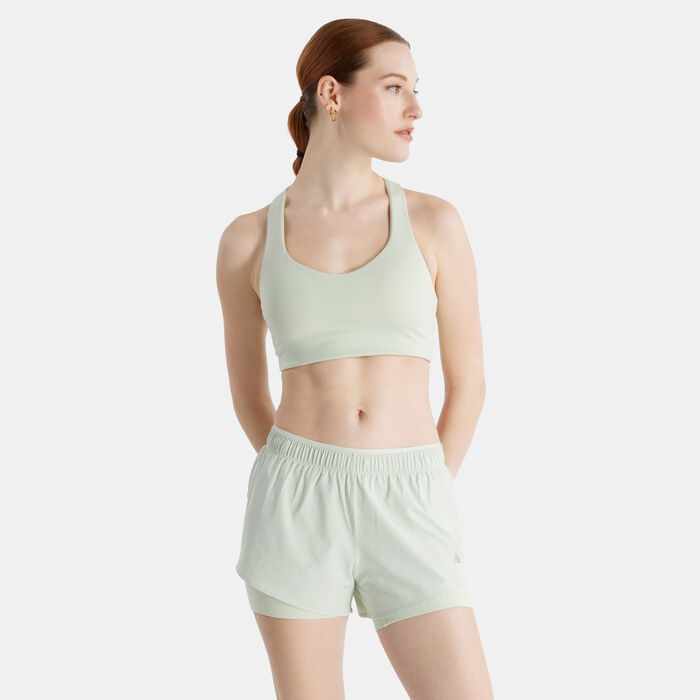 New Balance Women's Power X Training Sports Bra Green New Balance Women's Power X Training Sports Bra Green image number 0