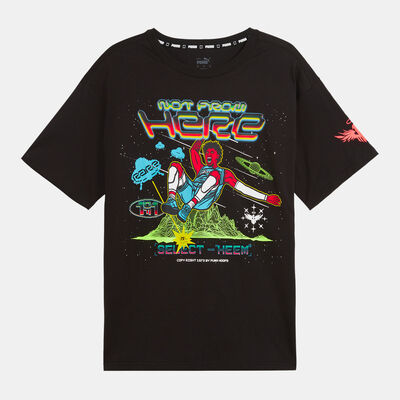 PUMA Men's MELO 1Love Basketball Graphic T-Shirt Black