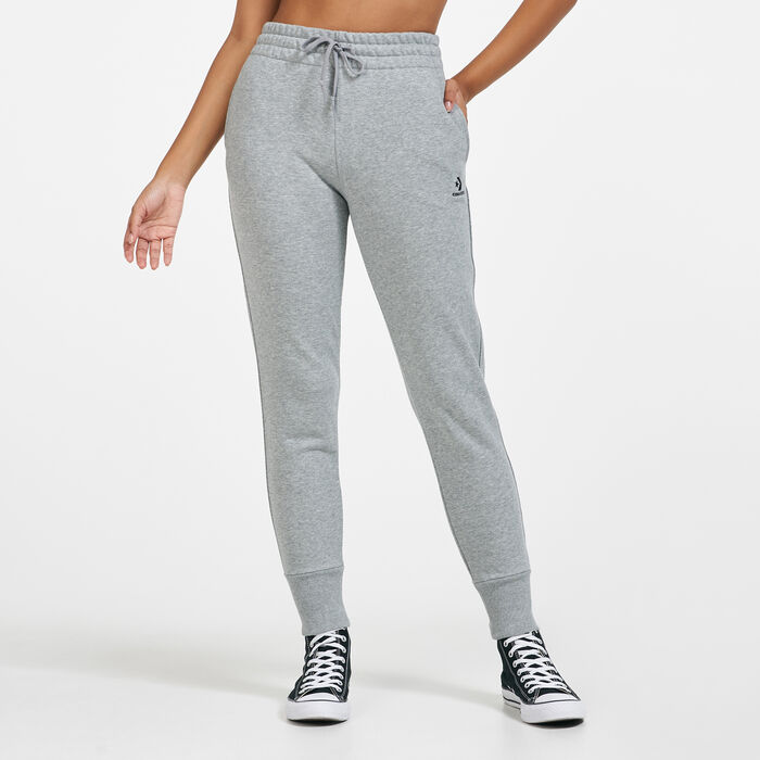 Converse Women's Embroidered Star Chevron Sweatpants Grey Converse Women's Embroidered Star Chevron Sweatpants Grey image number 0