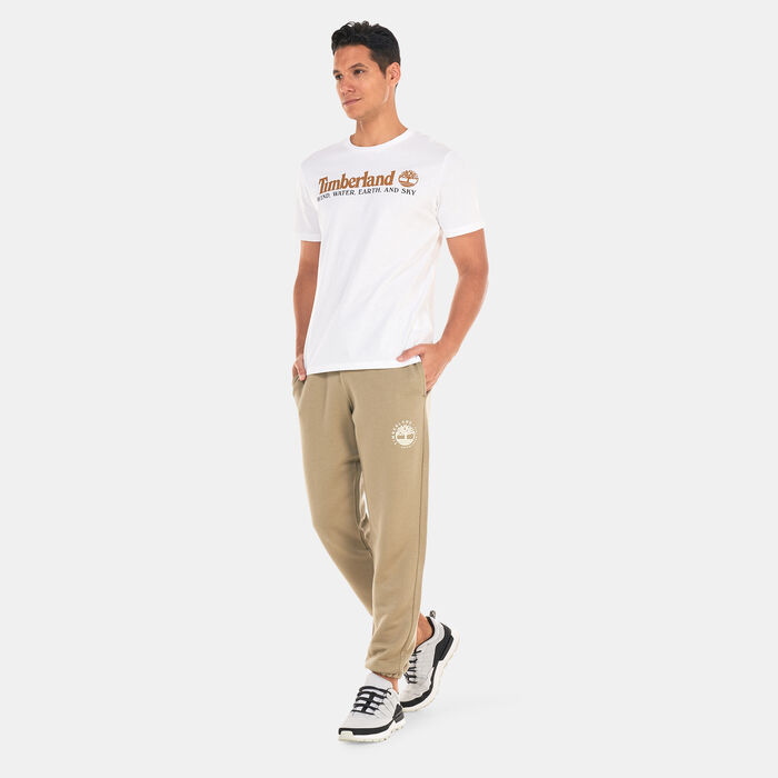 Timberland Men's Refibra Logo Sweatpants White Timberland Men's Refibra Logo Sweatpants White image number 2