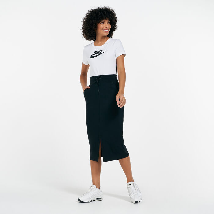 Nike Women's Sportswear Fleece Skirt Black image number 2