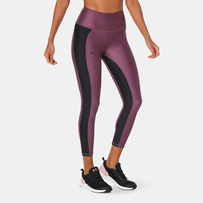 Under Armour Women's HeatGear® Ankle Leggings Purple Under Armour Women's HeatGear® Ankle Leggings Purple