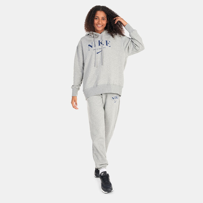 Nike Women's Sportswear Oversized Fleece Hoodie Grey image number 2