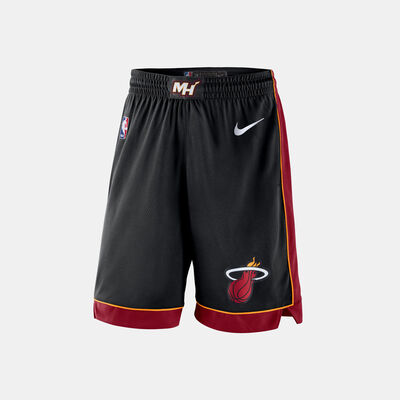 Nike Men's NBA Miami Heat Icon Edition Swimgman Basketball Shorts Black Nike Men's NBA Miami Heat Icon Edition Swimgman Basketball Shorts Black
