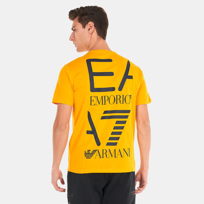 EA7 Emporio Armani Men's Train Special Logo Series T-Shirt yellow EA7 Emporio Armani Men's Train Special Logo Series T-Shirt yellow image number 1