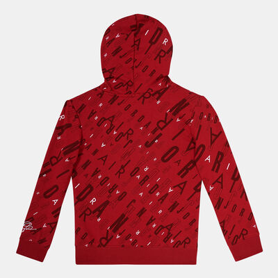 Jordan Kids' Essentials Hybrid French Terry Hoodie Red