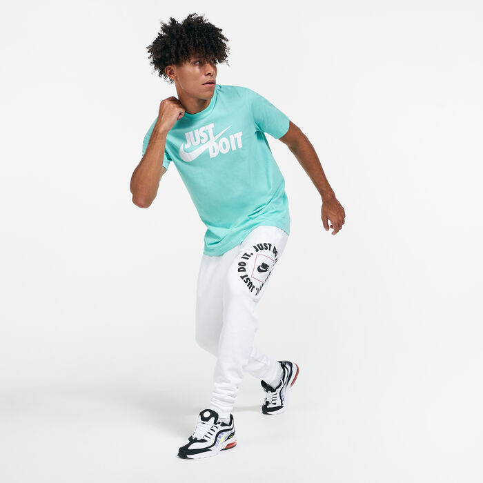 Nike Men's Sportswear Just Do It Sweatpants White Nike Men's Sportswear Just Do It Sweatpants White image number 2