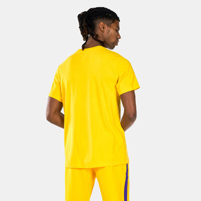 Nike Men's Los Angeles Lakers Dri-FIT NBA Logo T-Shirt yellow