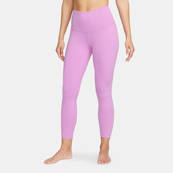 Nike Women's Yoga High-Waisted 7/8 Leggings Pink Nike Women's Yoga High-Waisted 7/8 Leggings Pink image number 0