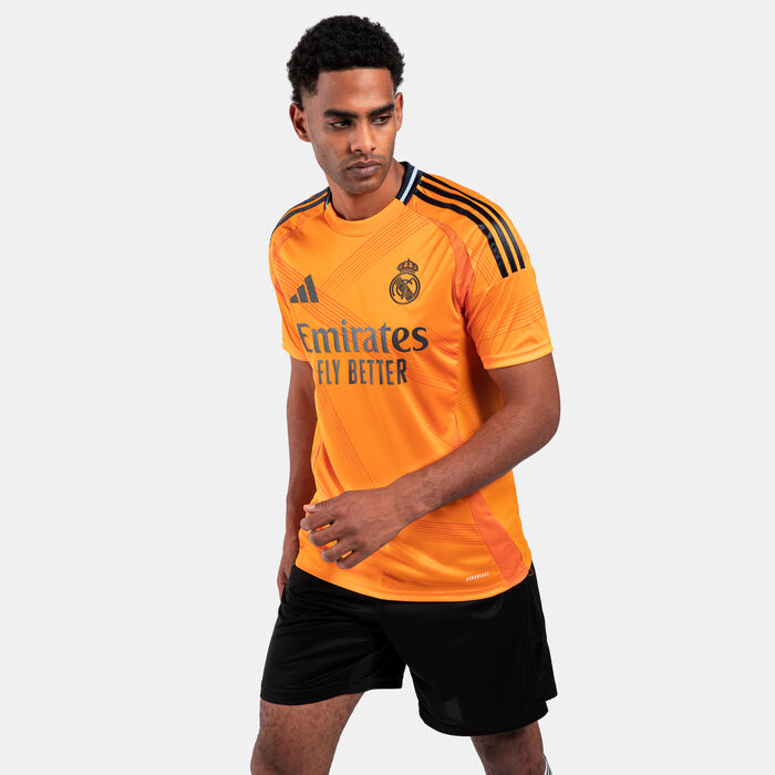 adidas Men's Real Madrid 24/25 Away Replica Football Jersey Orange adidas Men's Real Madrid 24/25 Away Replica Football Jersey Orange image number 0