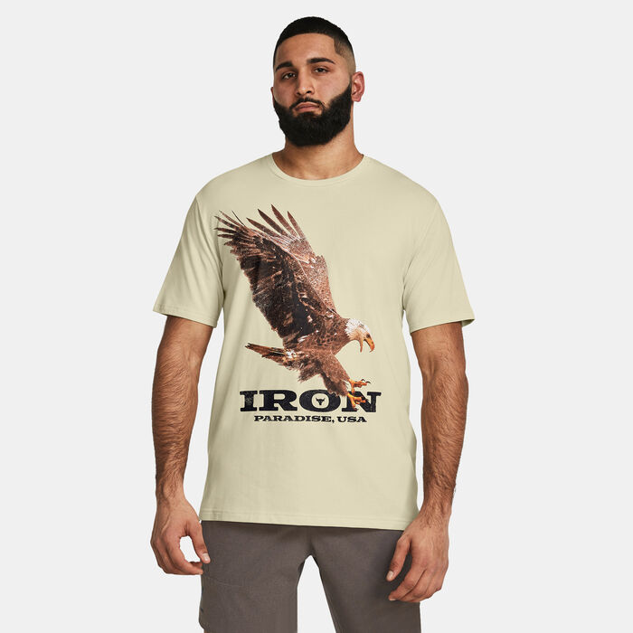 Under Armour Men's Project Rock Eagle T-Shirt White Under Armour Men's Project Rock Eagle T-Shirt White image number 0