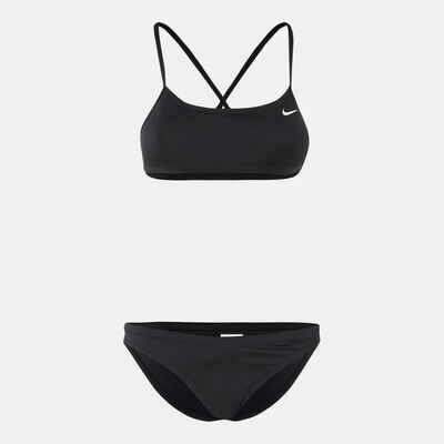 Nike Swim Women's Essential Racerback Bikini Set yellow