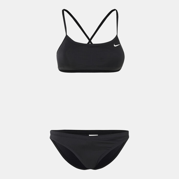 Nike Swim Women's Essential Racerback Bikini Set yellow Nike Swim Women's Essential Racerback Bikini Set yellow image number 0