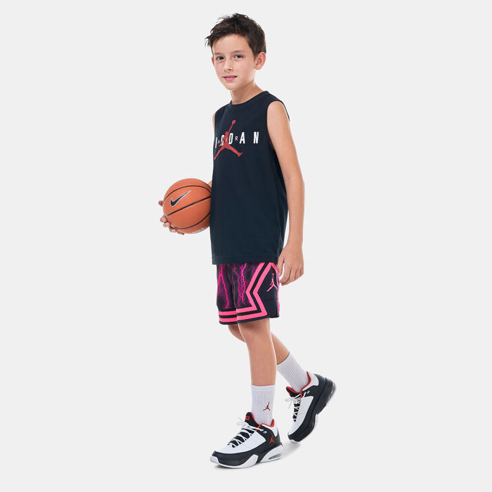 Jordan Kids' MJ Dri-FIT Diamond Shorts Black image number 2