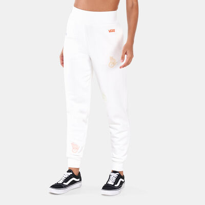Vans Women's Paisley Check Sweatpants White