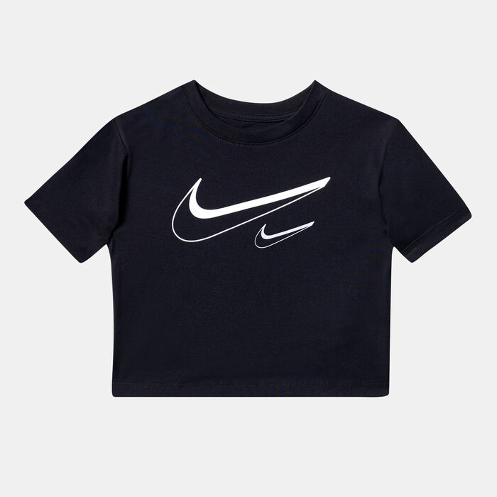 Nike Kids' Swoosh Logo T-Shirt (Younger Kids) Black Nike Kids' Swoosh Logo T-Shirt (Younger Kids) Black image number 0