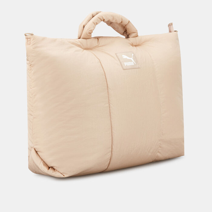 PUMA Women's Premium Oversized Shopper Bag Beige PUMA Women's Premium Oversized Shopper Bag Beige image number 1