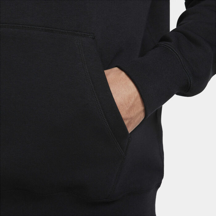 Nike Men's Club Fleece Pullover Hoodie Black Nike Men's Club Fleece Pullover Hoodie Black image number 3