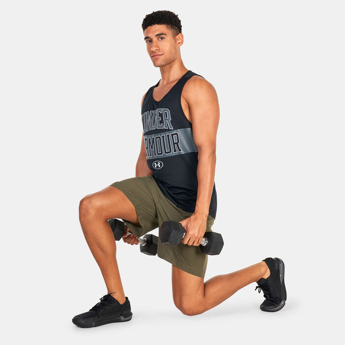 Under Armour Men's UA Woven Graphic Shorts Green Under Armour Men's UA Woven Graphic Shorts Green image number 2