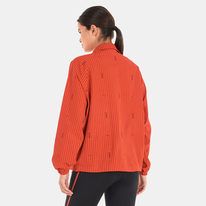 PUMA Women's x VOGUE Woven Jacket Red PUMA Women's x VOGUE Woven Jacket Red image number 1
