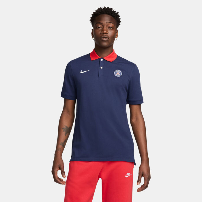 Nike Men's Paris Saint-Germain Dri-FIT Polo Shirt Blue Nike Men's Paris Saint-Germain Dri-FIT Polo Shirt Blue image number 0