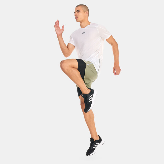 adidas Men's Win Confidence Running T-Shirt White adidas Men's Win Confidence Running T-Shirt White image number 2