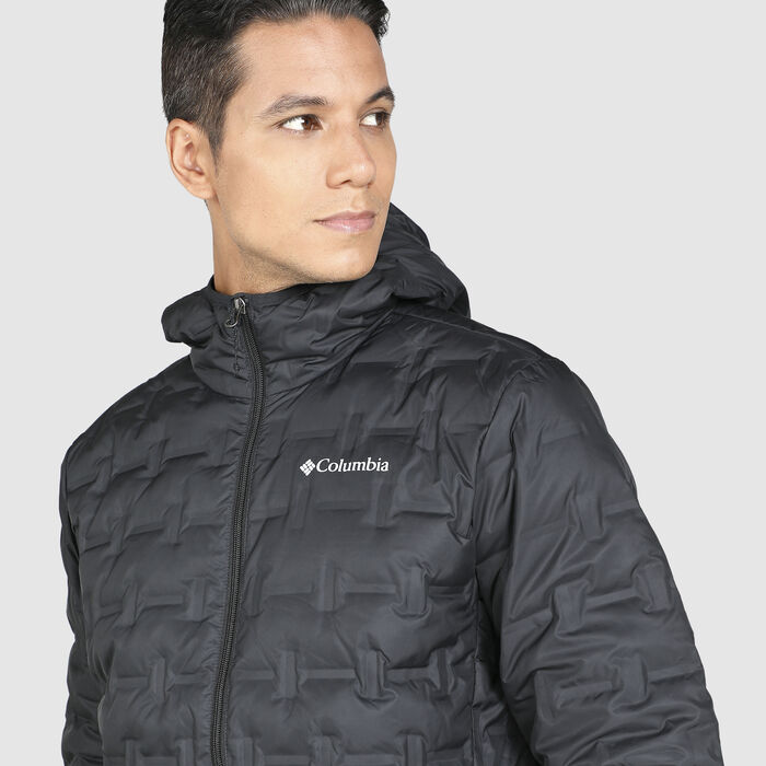 Columbia Men's Delta Ridge™ Down Hooded Jacket Black Columbia Men's Delta Ridge™ Down Hooded Jacket Black image number 3