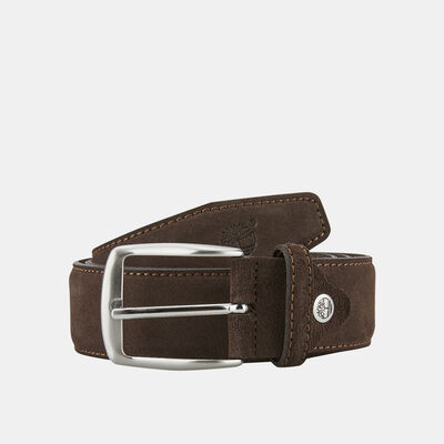 Timberland Men's Suede Leather Belt Brown Timberland Men's Suede Leather Belt Brown