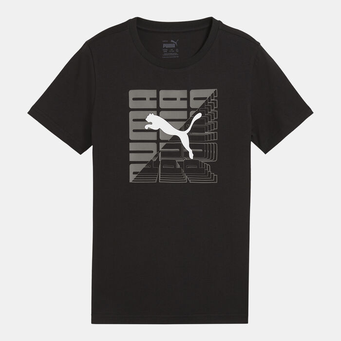 PUMA Kids' Graphics T-Shirt Black PUMA Kids' Graphics T-Shirt Black image number 0