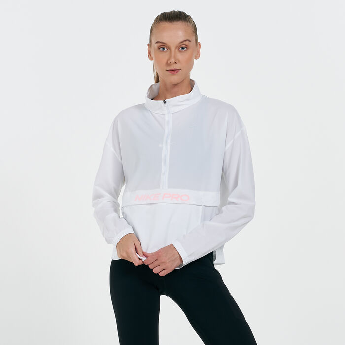 Nike Women's Pro Cover-Up Top White Nike Women's Pro Cover-Up Top White image number 0