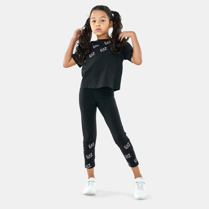 EA7 Emporio Armani Kids' Training T-Shirt Black EA7 Emporio Armani Kids' Training T-Shirt Black image number 2