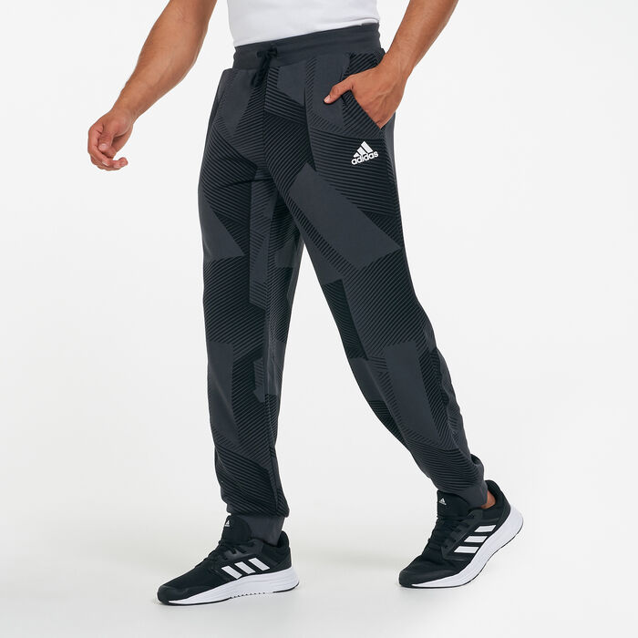 adidas Men's 3 Bar Graphic Sweatpants Black adidas Men's 3 Bar Graphic Sweatpants Black image number 0