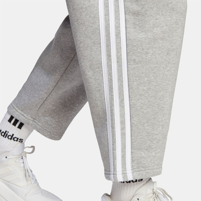 adidas Women's Essentials 3-Stripes Open-Hem Pants Grey adidas Women's Essentials 3-Stripes Open-Hem Pants Grey image number 4