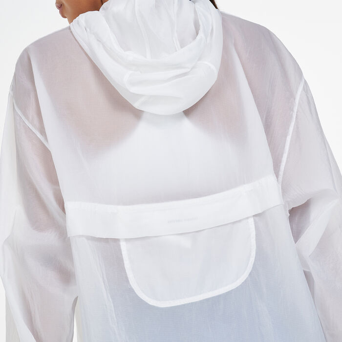 Nike Women's Run Division Pullover Packable Jacket White Nike Women's Run Division Pullover Packable Jacket White image number 3