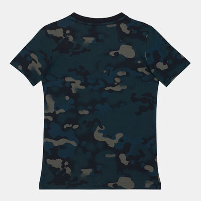PUMA Kids' Classics Graphic Camo T-Shirt Green
