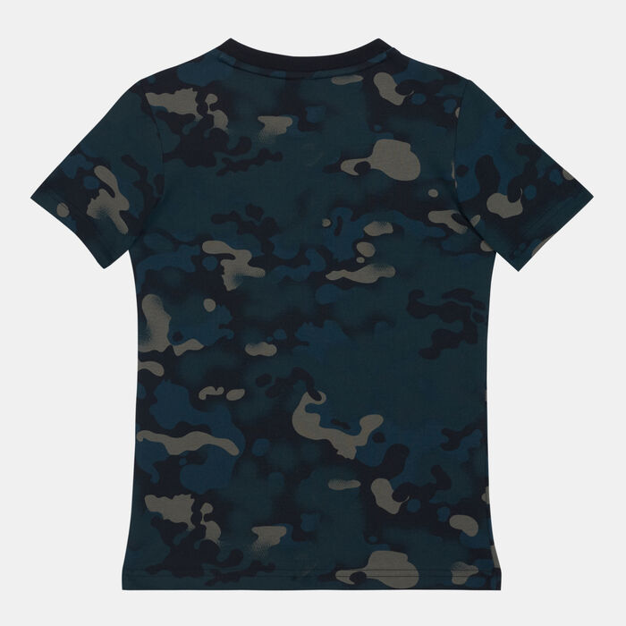 PUMA Kids' Classics Graphic Camo T-Shirt Green PUMA Kids' Classics Graphic Camo T-Shirt Green image number 1