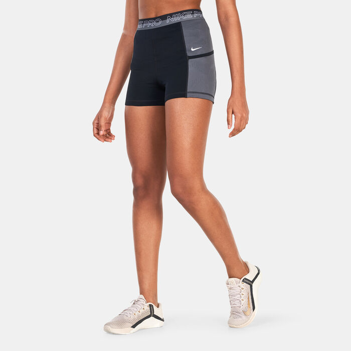Nike Women's Pro High-Waisted 3-Inch Training Shorts Black Nike Women's Pro High-Waisted 3-Inch Training Shorts Black image number 0