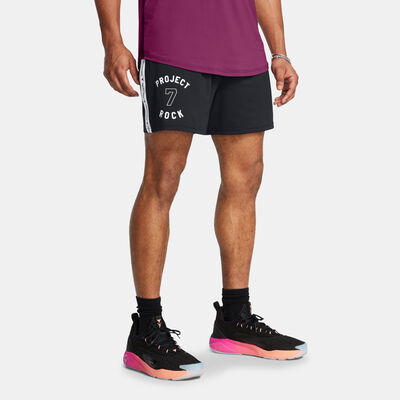 Under Armour Men's Project Rock Badge of Honor Training Shorts Black