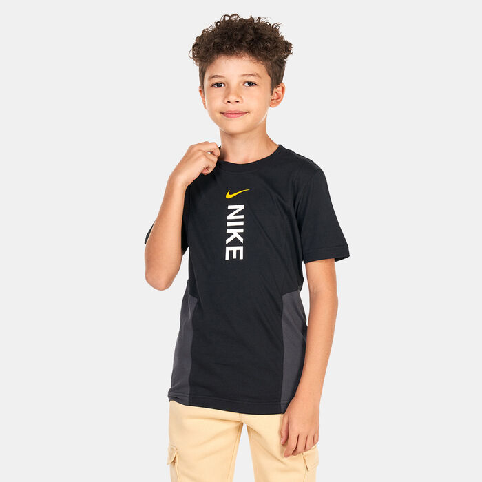 Nike Kids' Sportswear Hybrid T-Shirt Black Nike Kids' Sportswear Hybrid T-Shirt Black image number 0
