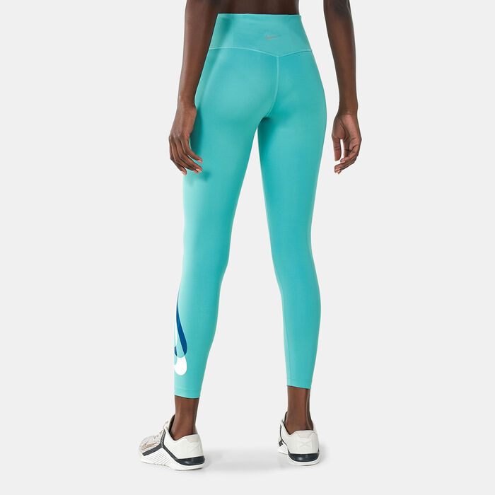 Nike Women's Dri-FIT Swoosh Running 7/8-Length Leggings Green Nike Women's Dri-FIT Swoosh Running 7/8-Length Leggings Green image number 1