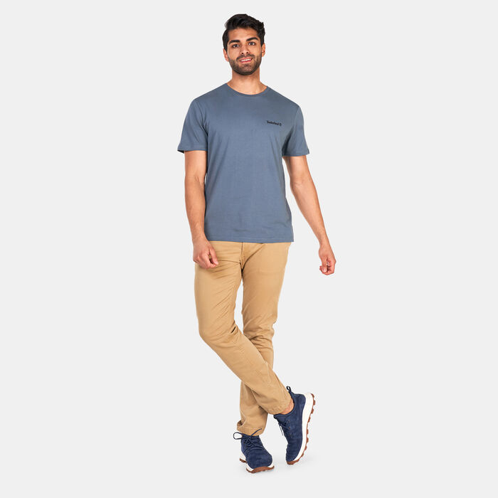 Timberland Men's Small Logo Print Logo T-Shirt Grey Timberland Men's Small Logo Print Logo T-Shirt Grey image number 2