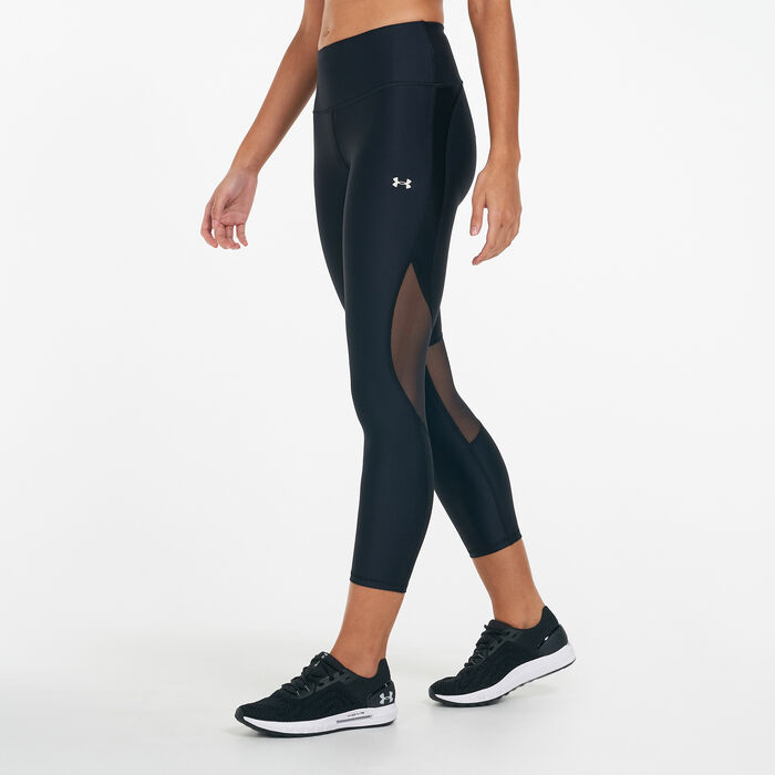 Under Armour Women's Project Rock HeatGear® Ankle Leggings Black Under Armour Women's Project Rock HeatGear® Ankle Leggings Black image number 0