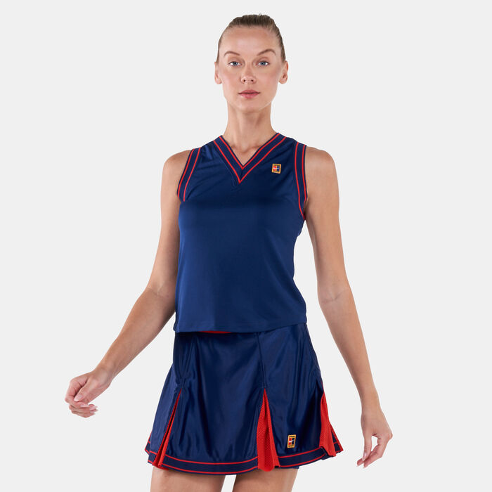 Nike Women's Court Slam Tennis Tank Top Blue Nike Women's Court Slam Tennis Tank Top Blue image number 0