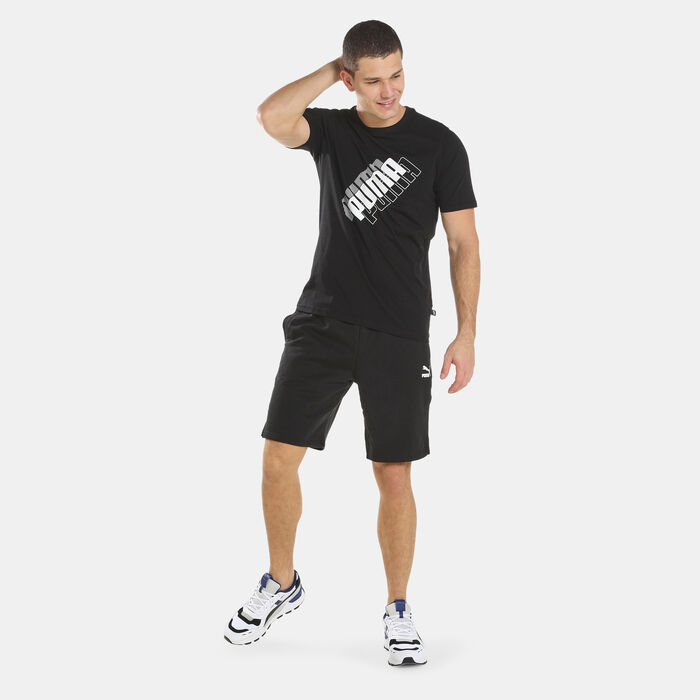 PUMA Men's Classics Longline Shorts 10-Inch Shorts Black PUMA Men's Classics Longline Shorts 10-Inch Shorts Black image number 2