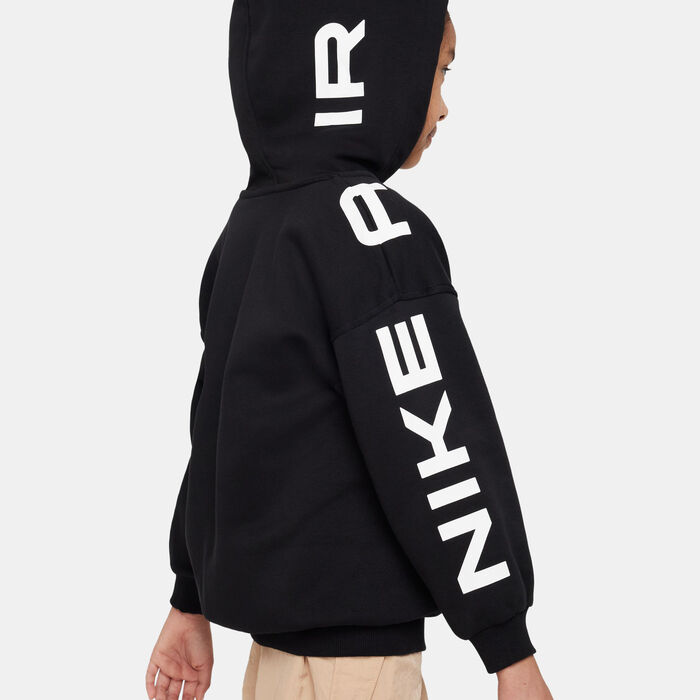 Nike Kids' Sportswear Club Fleece Air Full-Zip Hoodie (Older Kids) Black image number 3