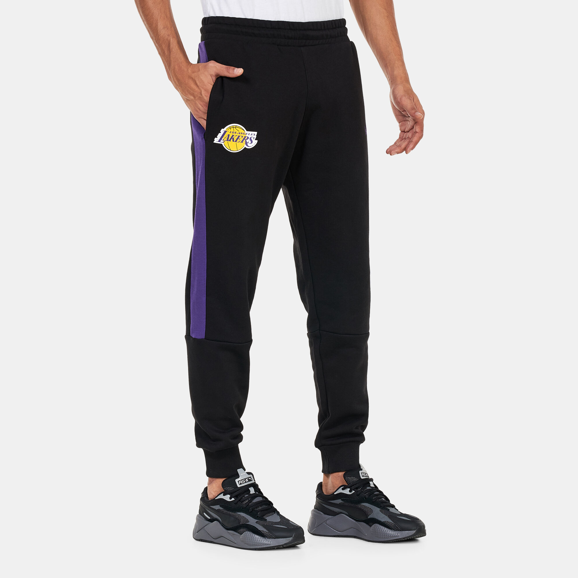 Los Angeles Lakers NBA Sweatpants Black New Era in Qatar SSS