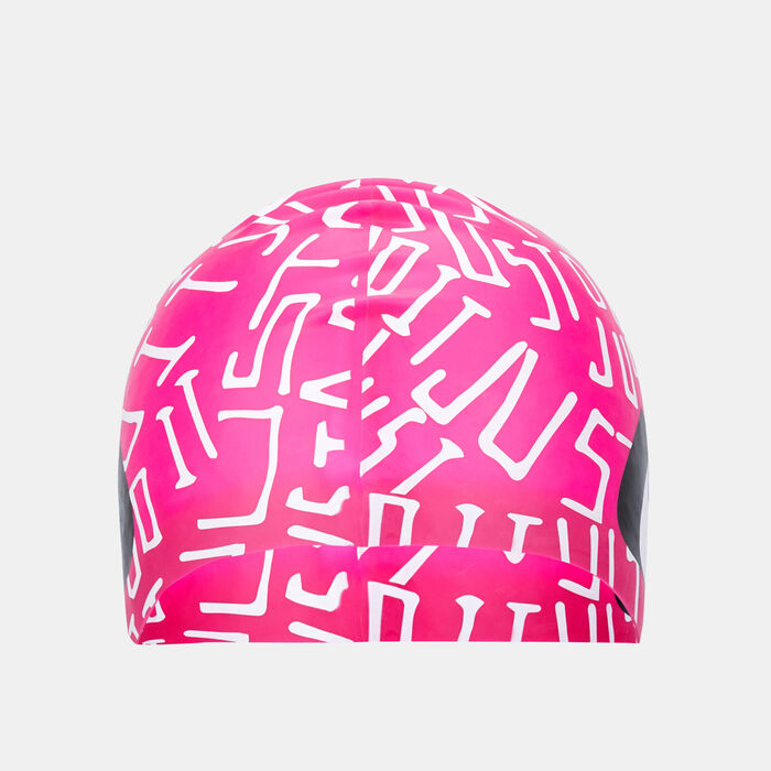 Nike Swim Just Do It Scribble Adult Swimming Cap Pink Nike Swim Just Do It Scribble Adult Swimming Cap Pink image number 0