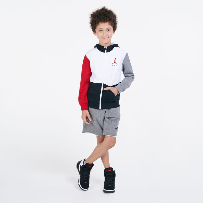 Jordan Kids' Jumpman Air Full-Zip Hoodie White image number 2