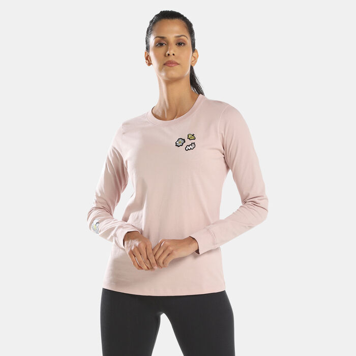 Nike Women's Sportswear Air Long Sleeves T-Shirt Pink image number 0